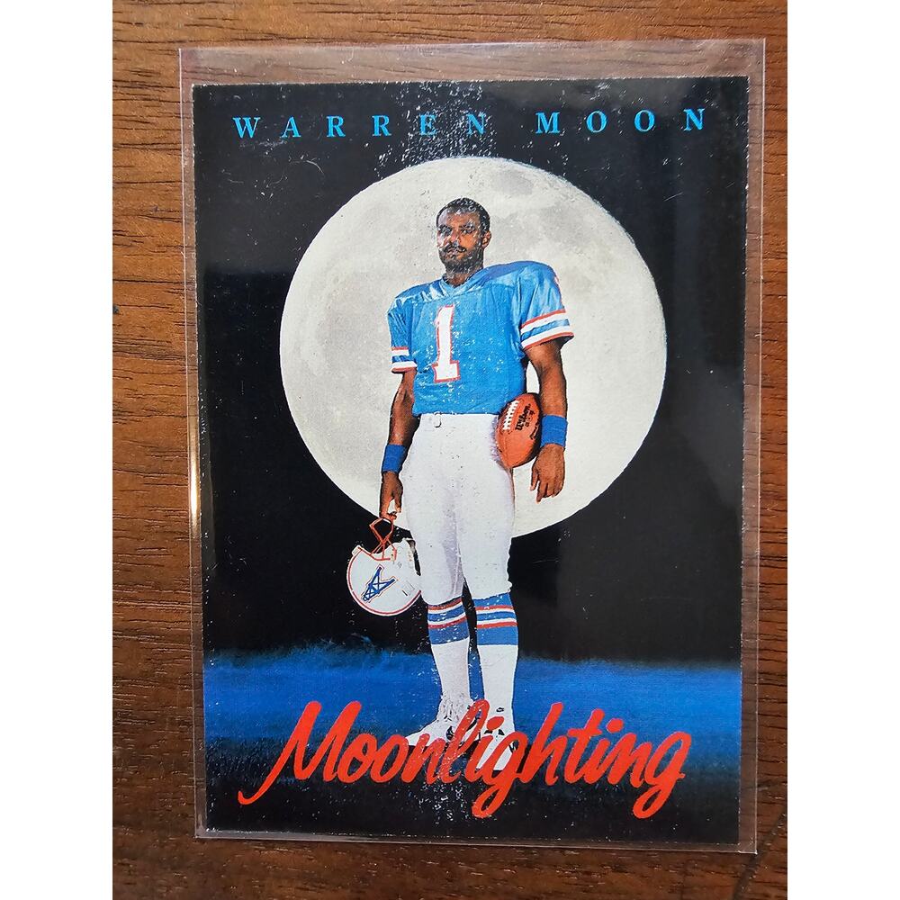 Warren Moon 1992 Skybox Primetime #211 - Moonlighting - NFL - Fresh Pull